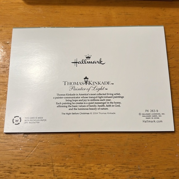 Hallmark Thomas Kinkade photo cards. 1 box. New with tag. - Picture 5 of 6